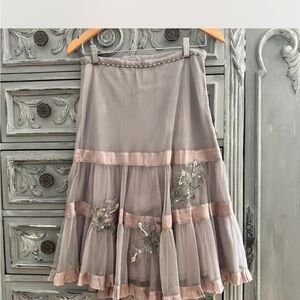 ISO! Y2K Anthropologie “lithe” purple and pink beaded tulle skirt (s-l)